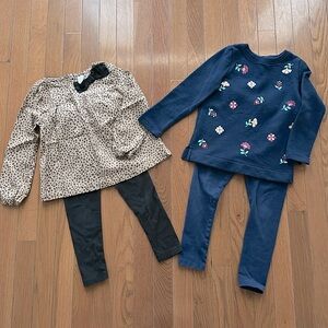 Carters toddler girl outfits, size 5T